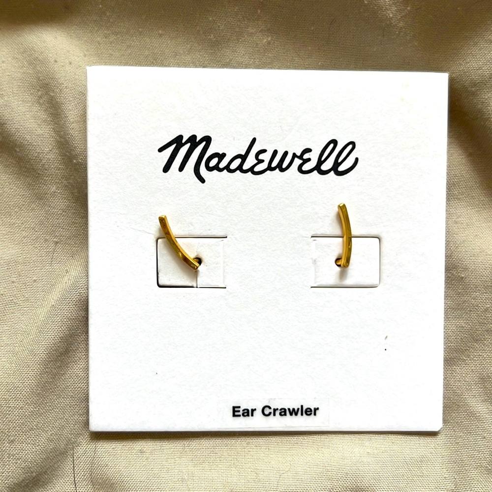 Madewell ear crawler earrings never worn